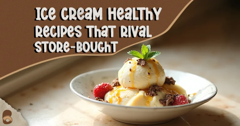 A creamy bowl of ice cream healthy recipes styled with berries and honey for final presentation.